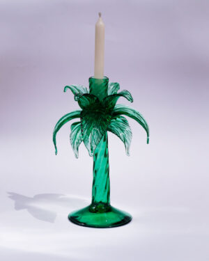 decoracion-vidrio-soplado-gordiola-palmera-hoja-recortada-candelabro-30cm